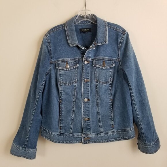 Talbot's Woman Denim Jacket Size X Equivalent to 12W - Picture 1 of 4